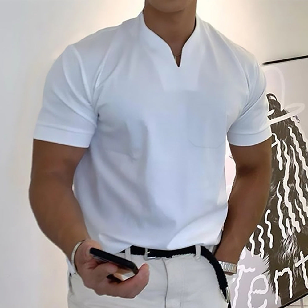 Jason - T-shirt fitness business da uomo a maniche corte