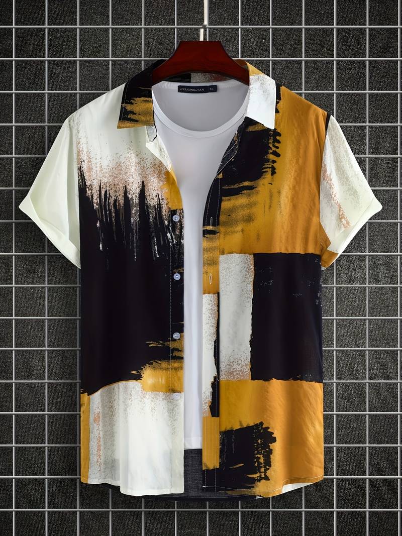 Kenneth - Camicia Casual a Maniche Corte con Stile Fresco