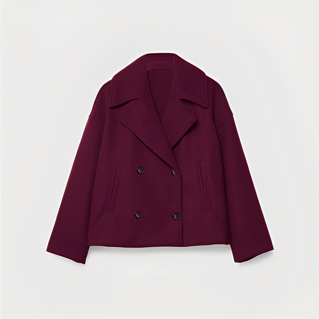 Abegail - Giacca corta casual e ampia da donna