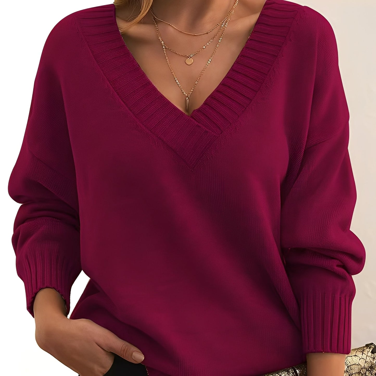 Merideth - Maglione semplice e versatile per donne