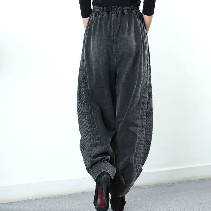 Tawnee - Semplici e comodi pantaloncini harem patchwork per donna