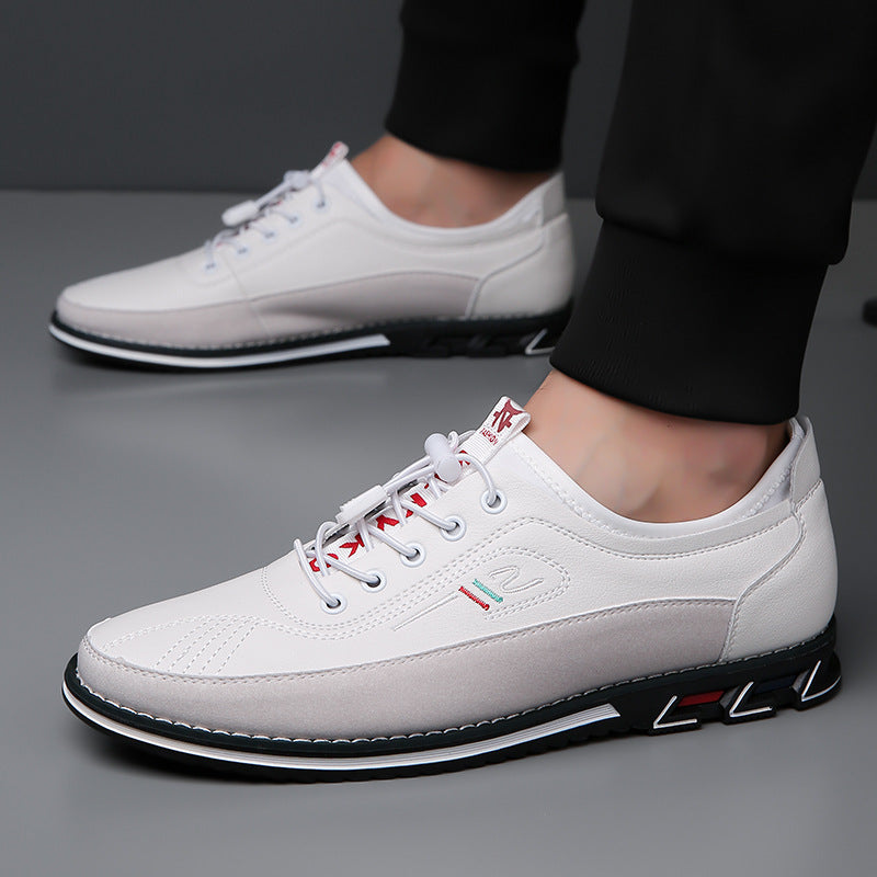 Aaron - Scarpe comode da uomo in pelle antisdrucciolo