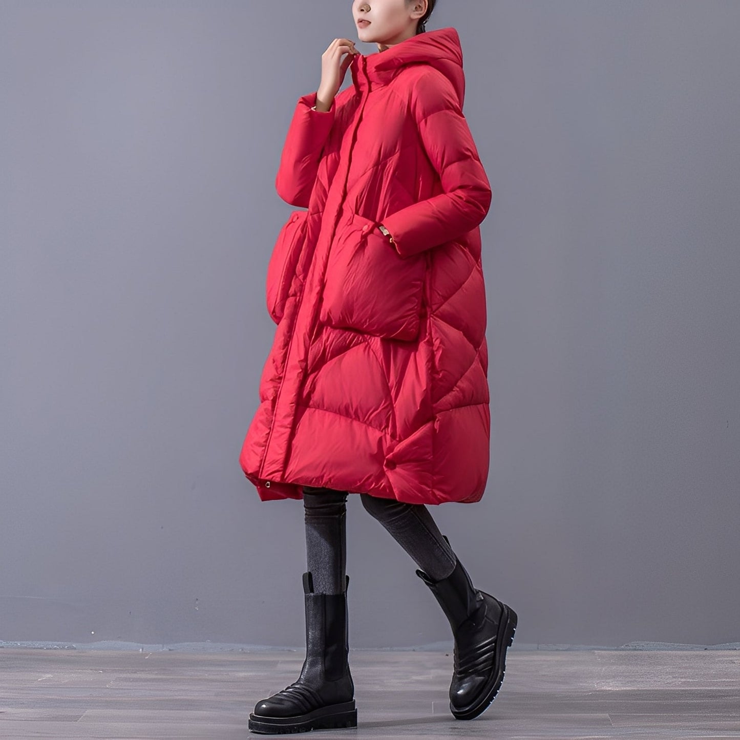 Ronnette - Giacca casual con cappuccio e grandi tasche per donne