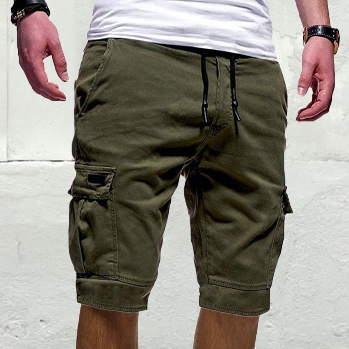 Bogdan - Pantaloncini Cargo Estivi Uomo Loose
