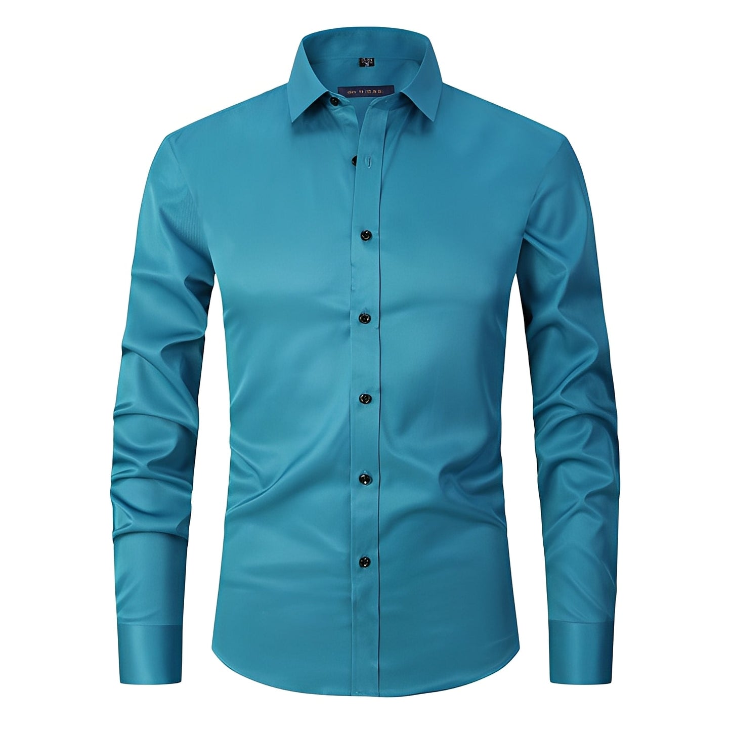 Elton - Camicia elegante aderente in tessuto elastico per uomo