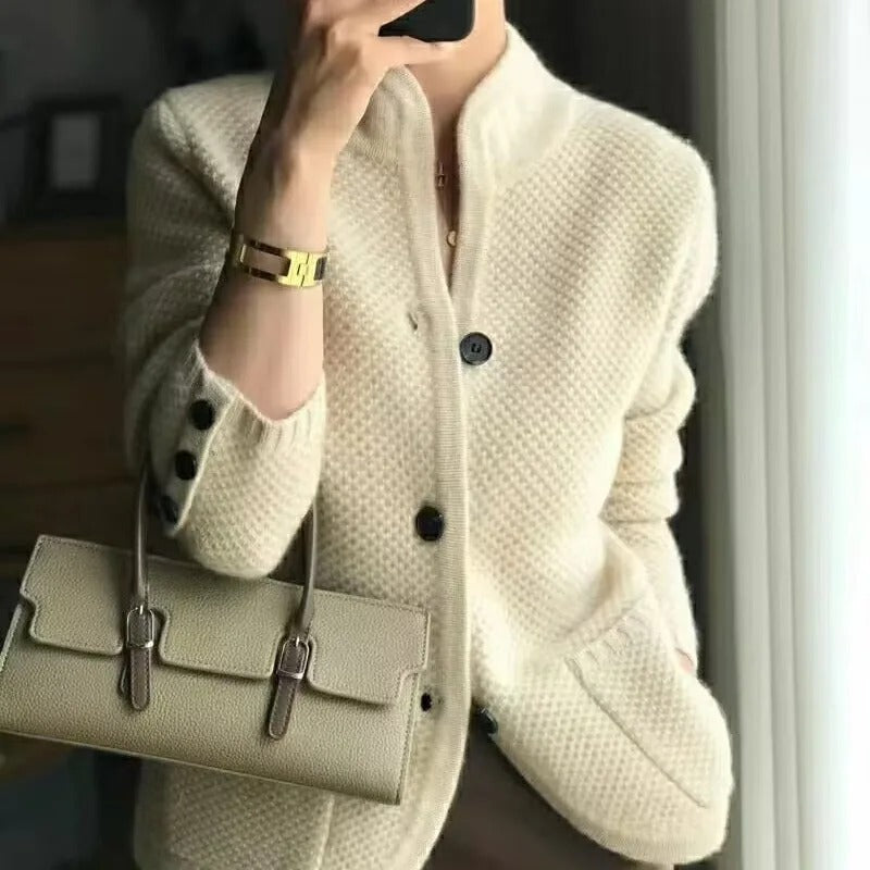 Elsa - Giacca Elegante in Mistura di Lana