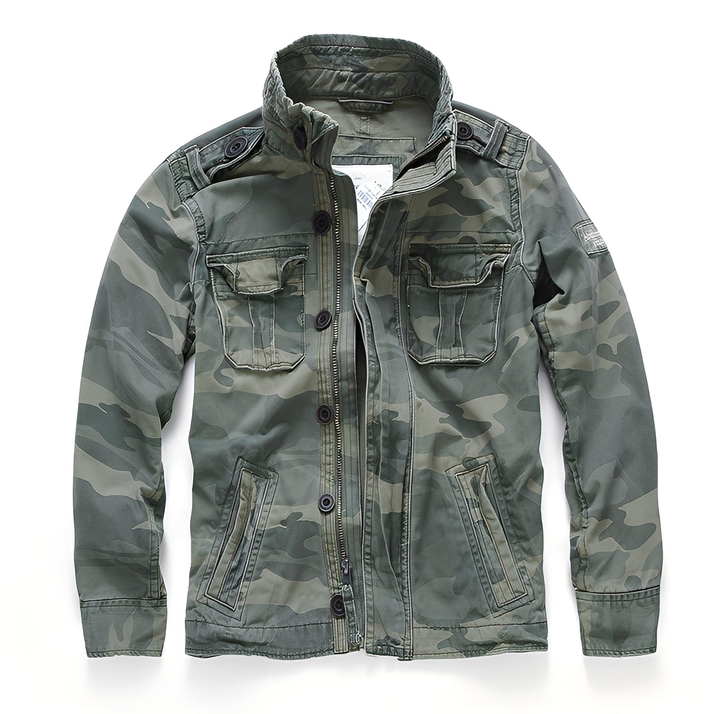 Trenton - Giacca di jeans classica con tasche per uomo