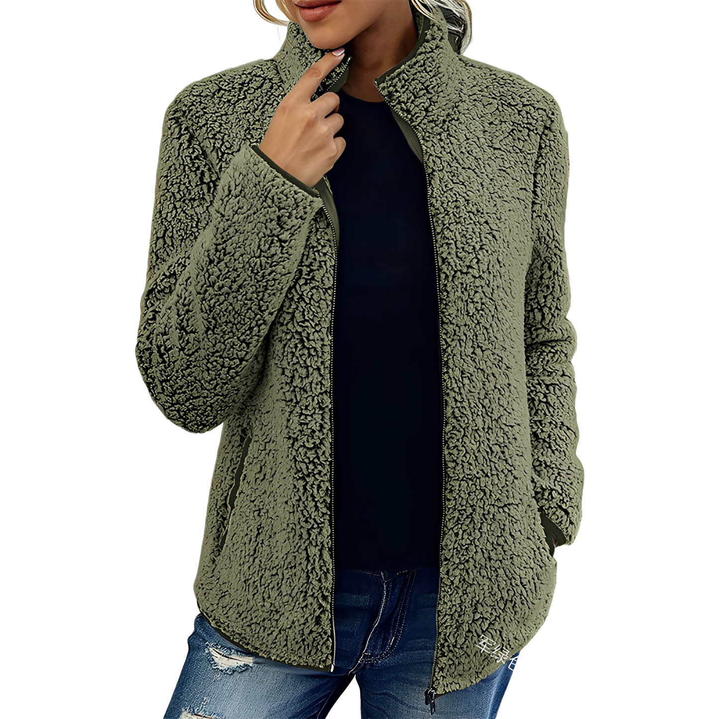 Alethea - Elegante Giacca Felpata di Velluto per Donna