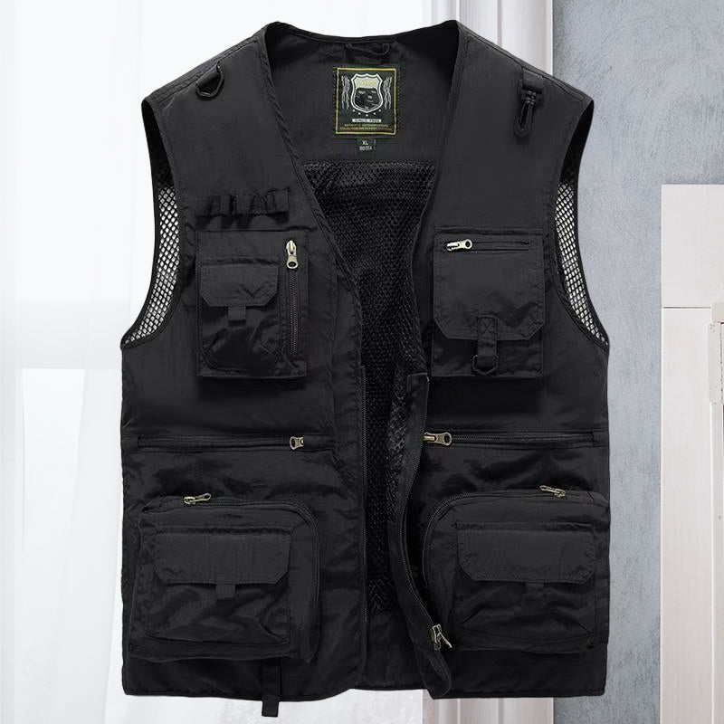 Alessandra – Gilet Cargo in Rete con Tasche
