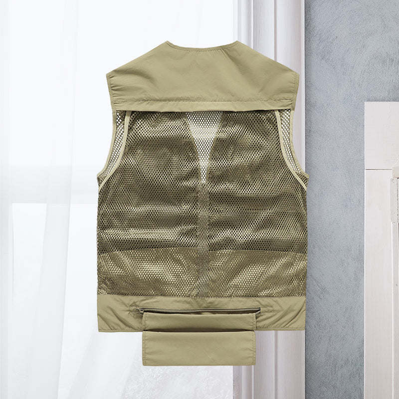 Alessandra – Gilet Cargo in Rete con Tasche