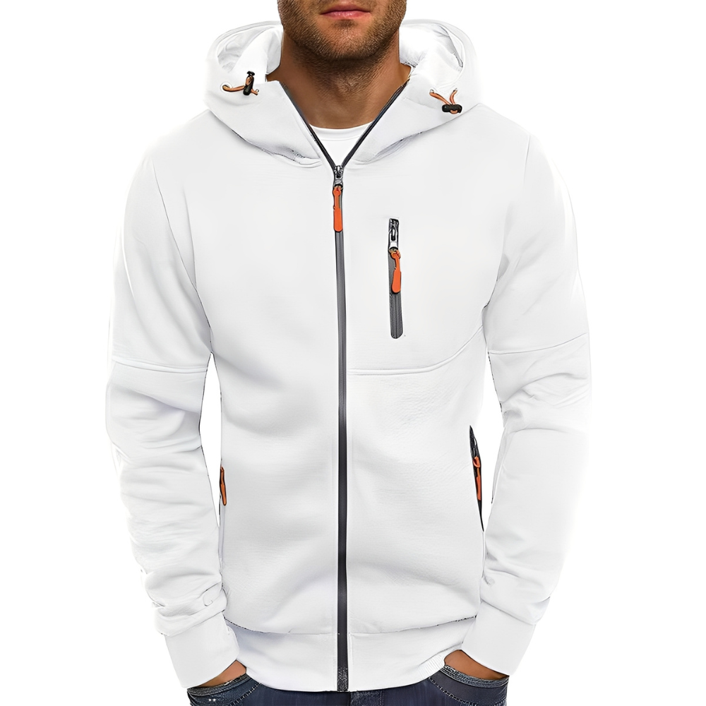 Miller - Giacca Casual con Cappuccio e Zip per Uomo