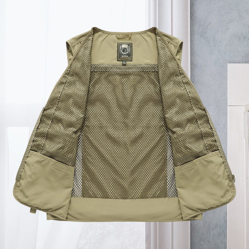 Alessandra – Gilet Cargo in Rete con Tasche