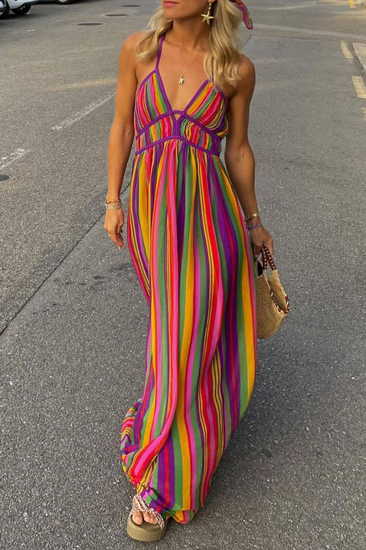 Natalia – Il Vestito Boho Fantasia Floreale