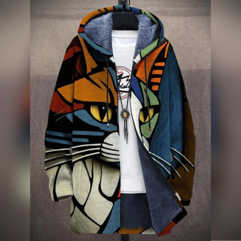 Cathlyn - Cardigan Astratto Artistico