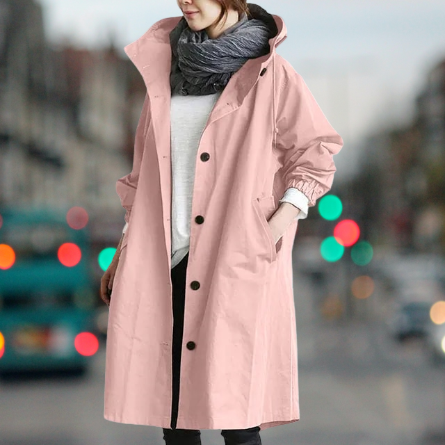 Bethany - Trench coat impermeabile e caldo