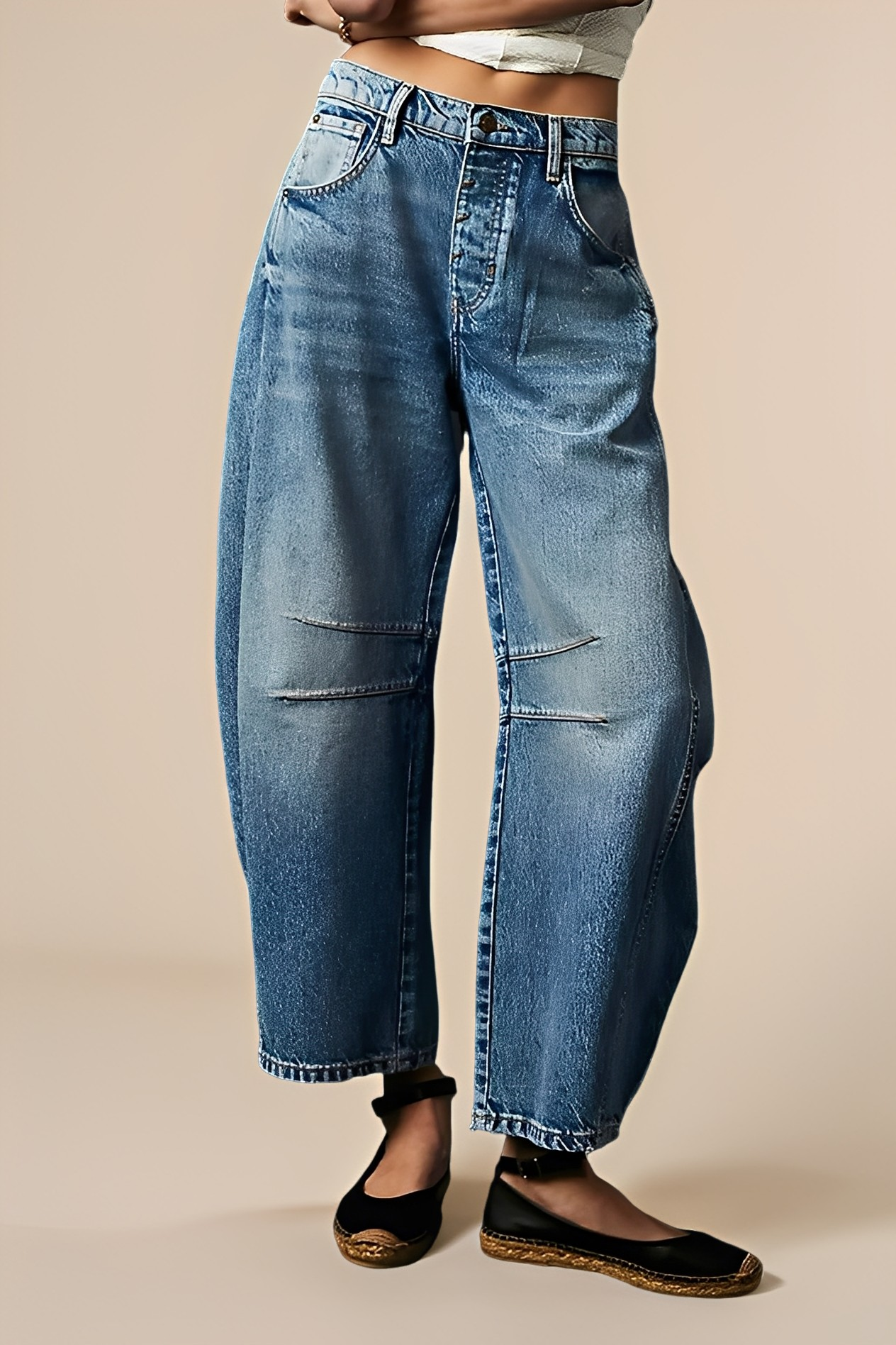 Jocelyn - Jeans larghi casual per donne