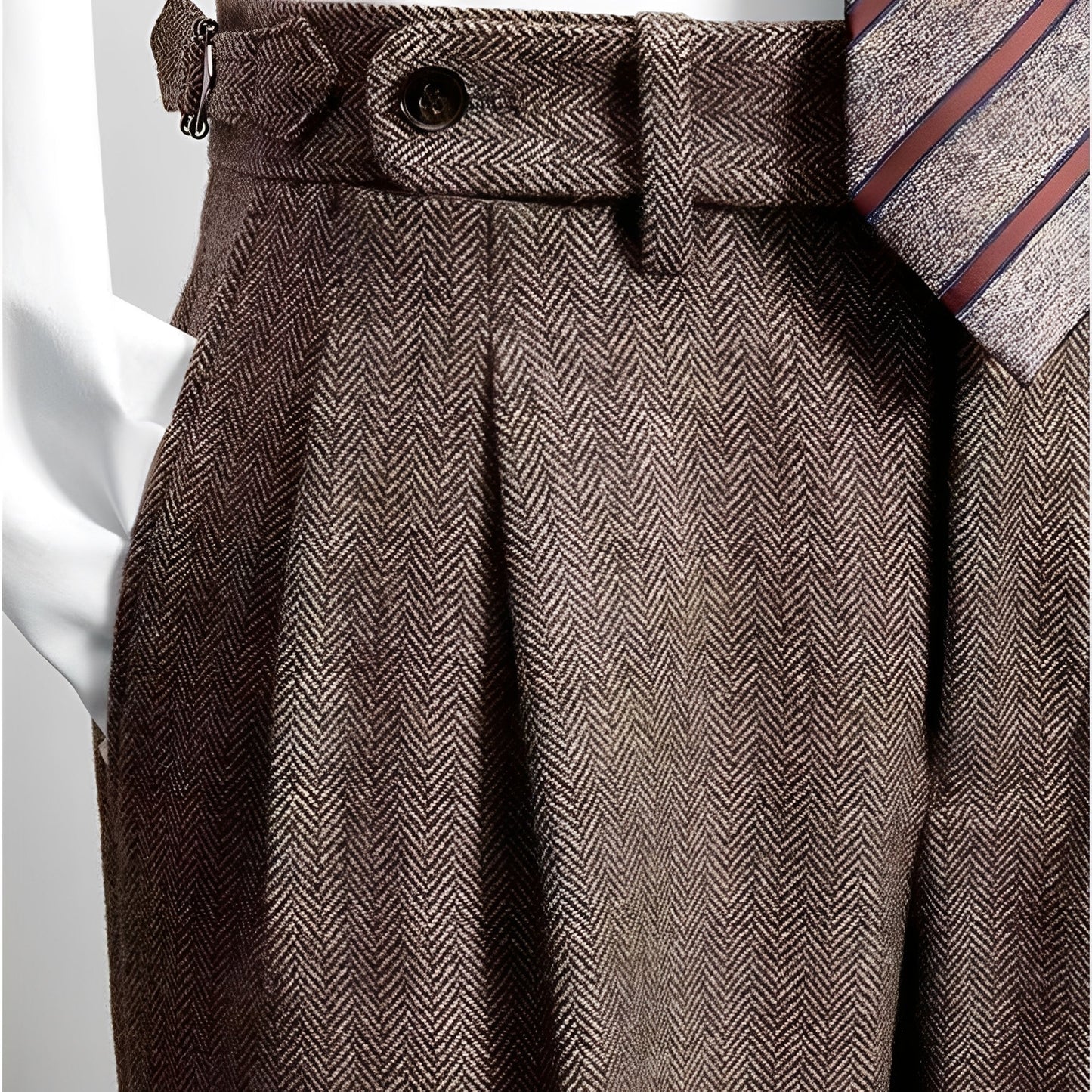 Bartosz – Pantaloni in Tweed Tempo Libero Uomo
