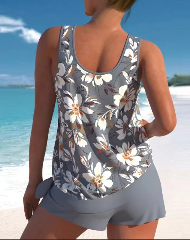 Adalina – Costume Due Pezzi Estivo con Stampa Floreale