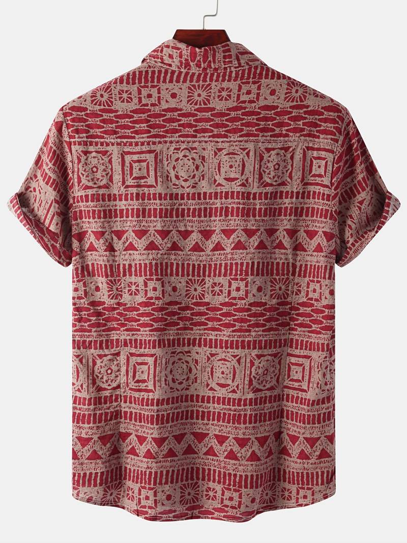 Kenneth - Camicia Casual a Maniche Corte con Stile Fresco
