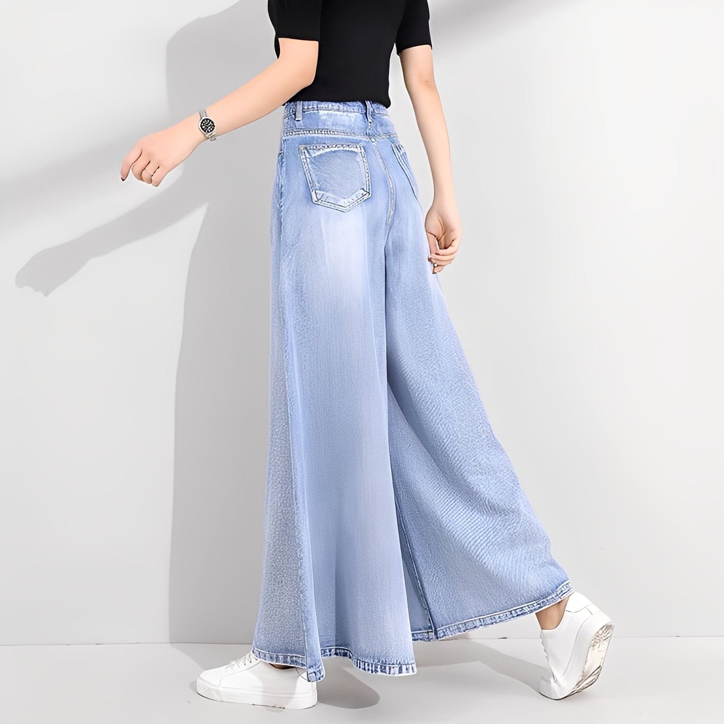 Isabelle - Jeans con gamba larga e di stile per donne