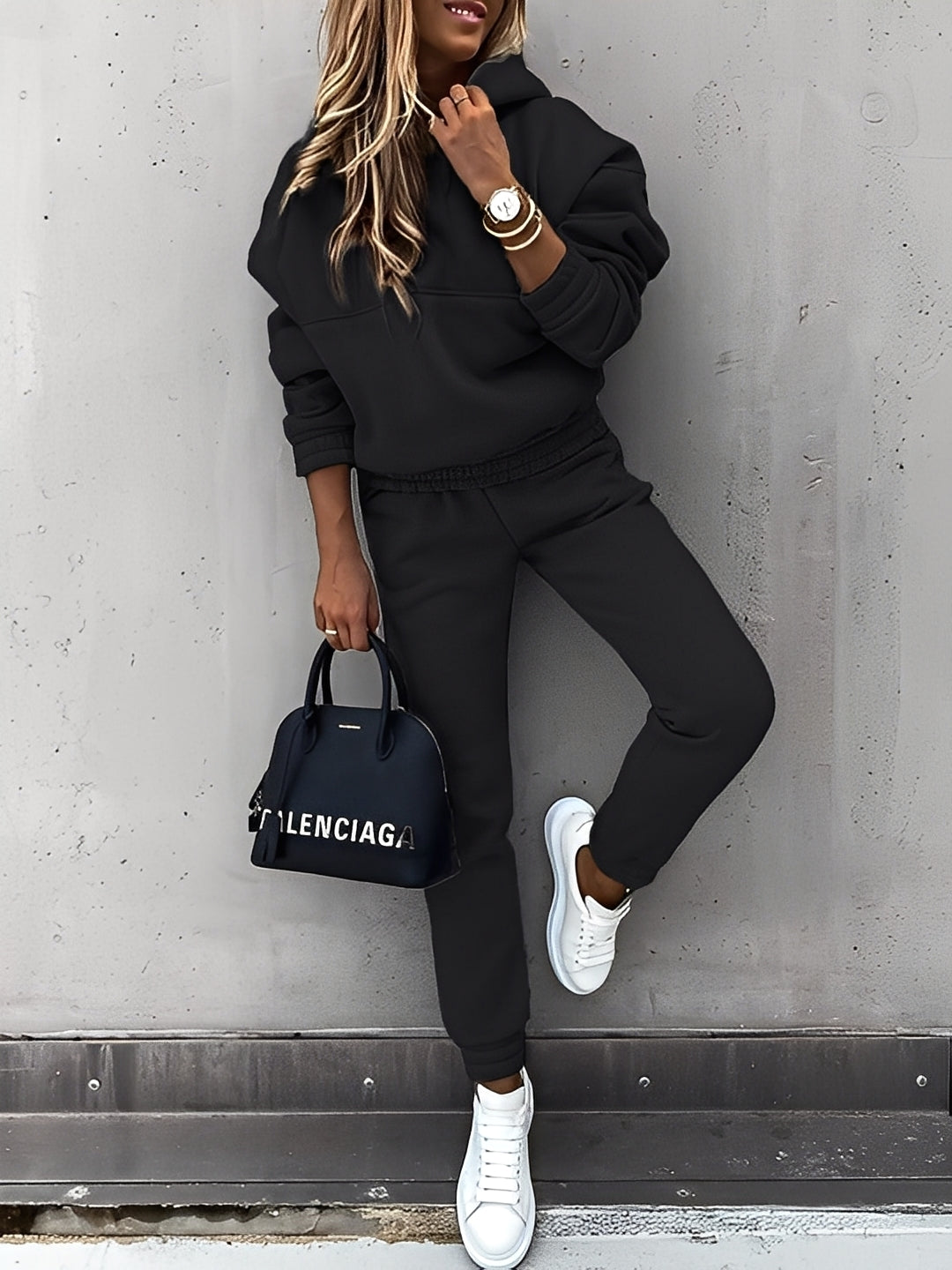 Dianna - Set da jogging elegante con cappuccio per donne