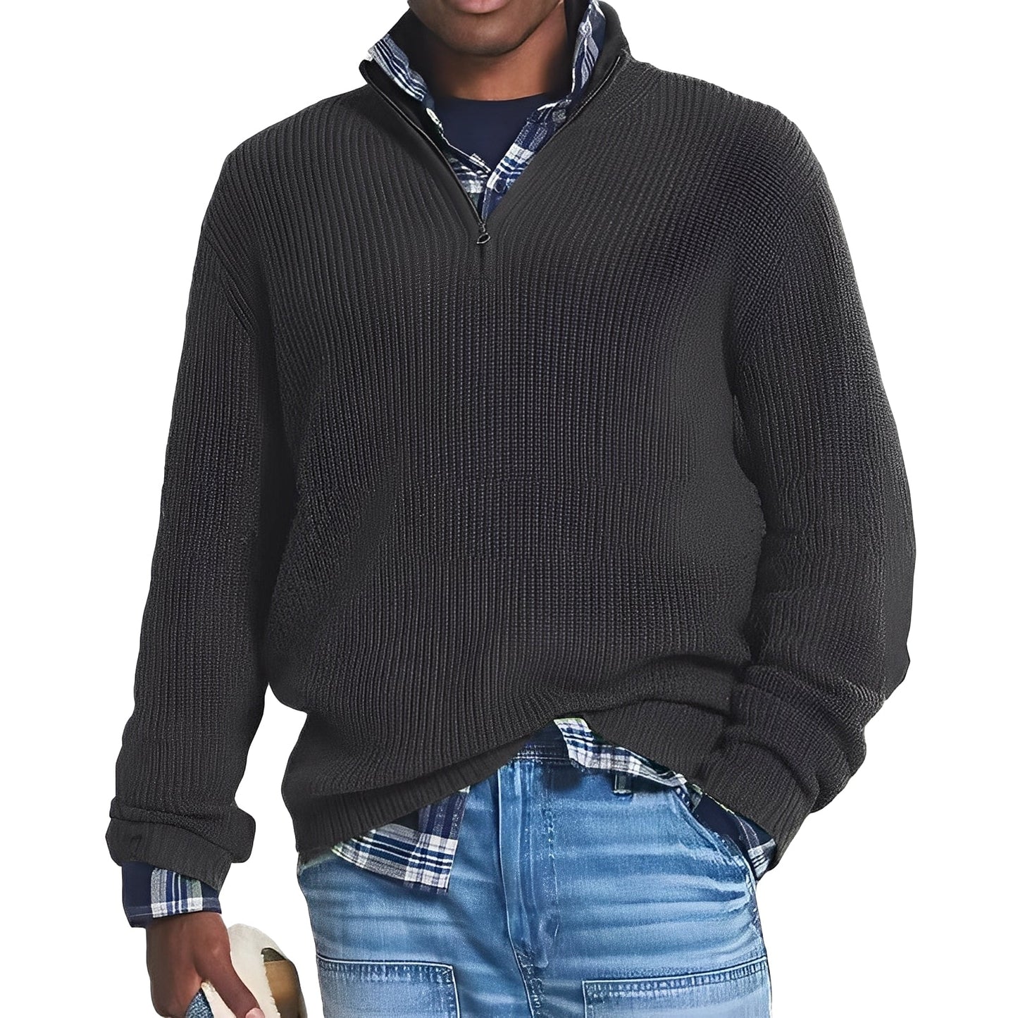 Nickolas - Maglione casual semplice per uomini