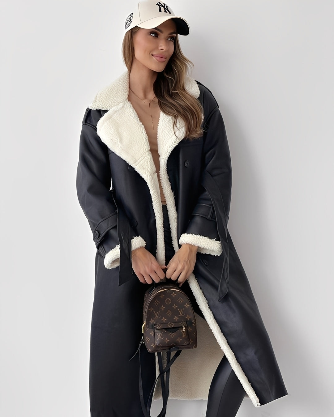 Sharyn - Cappotto moderno e caldo con revers per donne