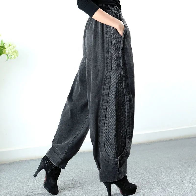 Tawnee - Semplici e comodi pantaloncini harem patchwork per donna