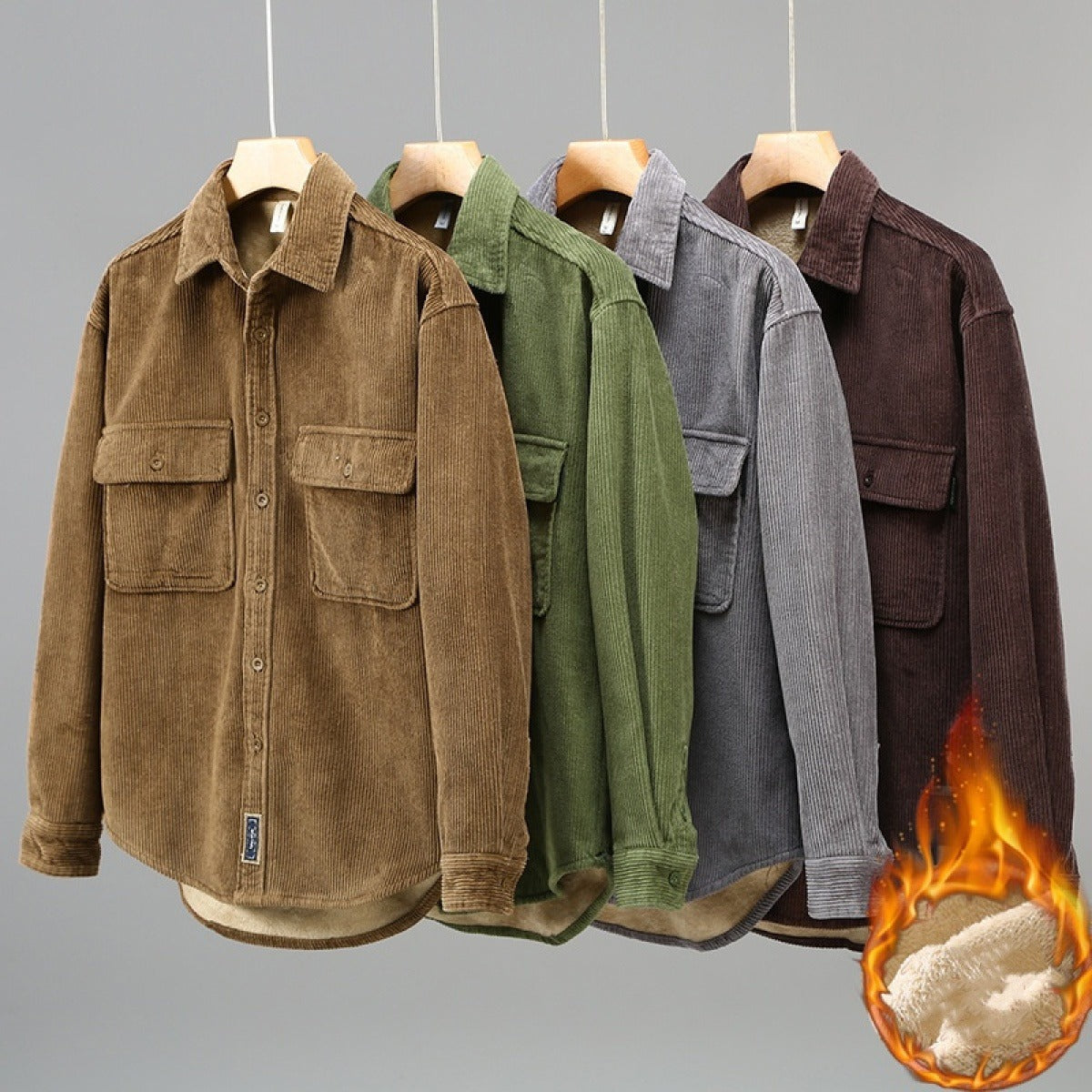 Callum – Camicia in Velluto a Coste Calda e Confortevole