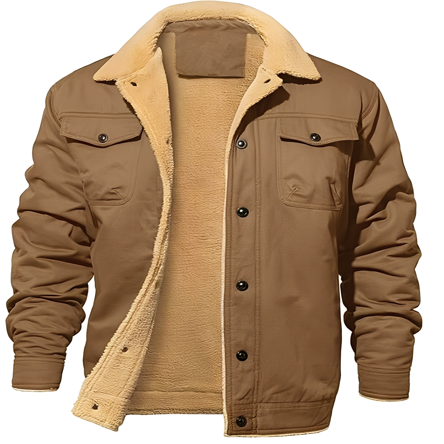 Dillon - Giacca casual da uomo in pile di twill