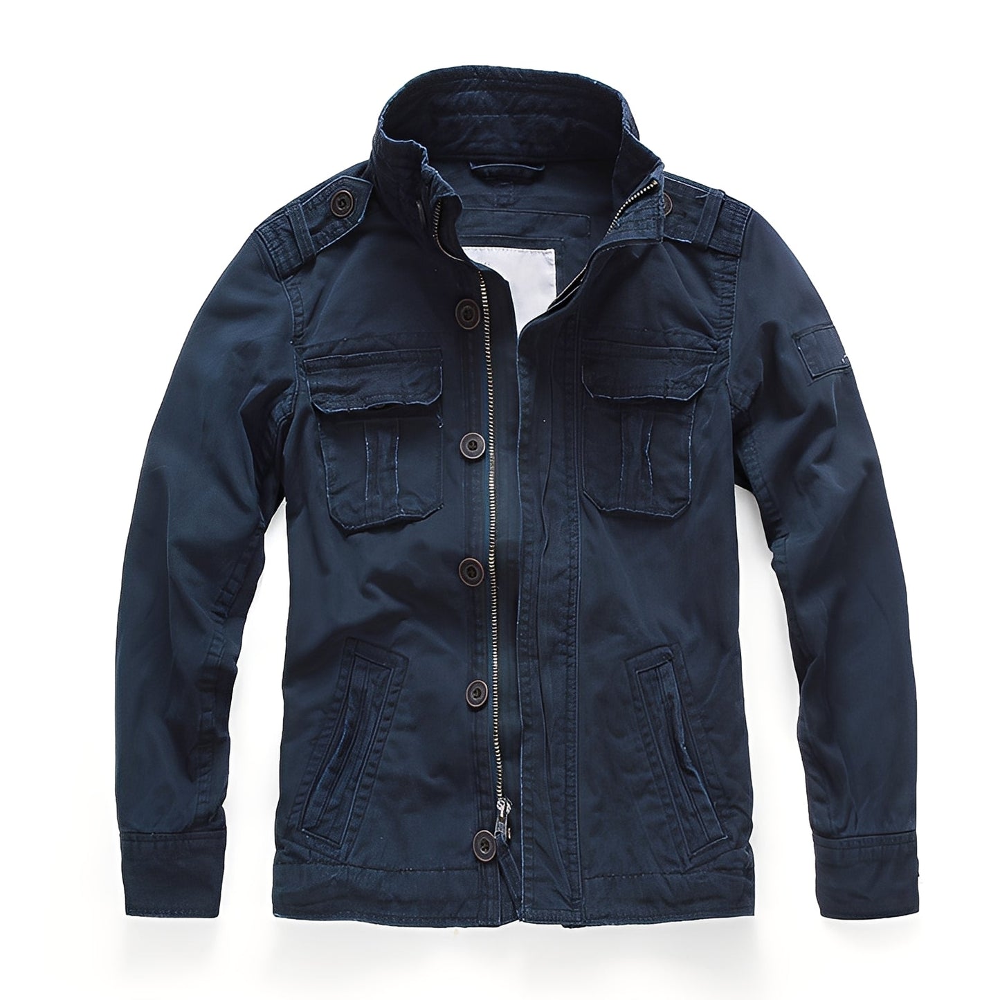 Trenton - Giacca di jeans classica con tasche per uomo