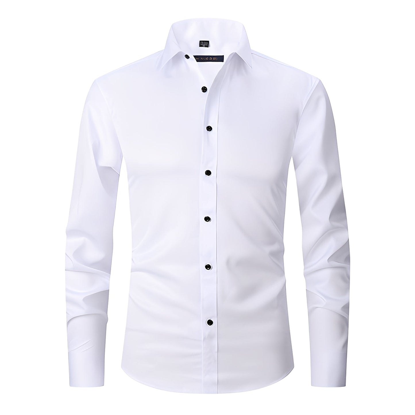 Elton - Camicia elegante aderente in tessuto elastico per uomo
