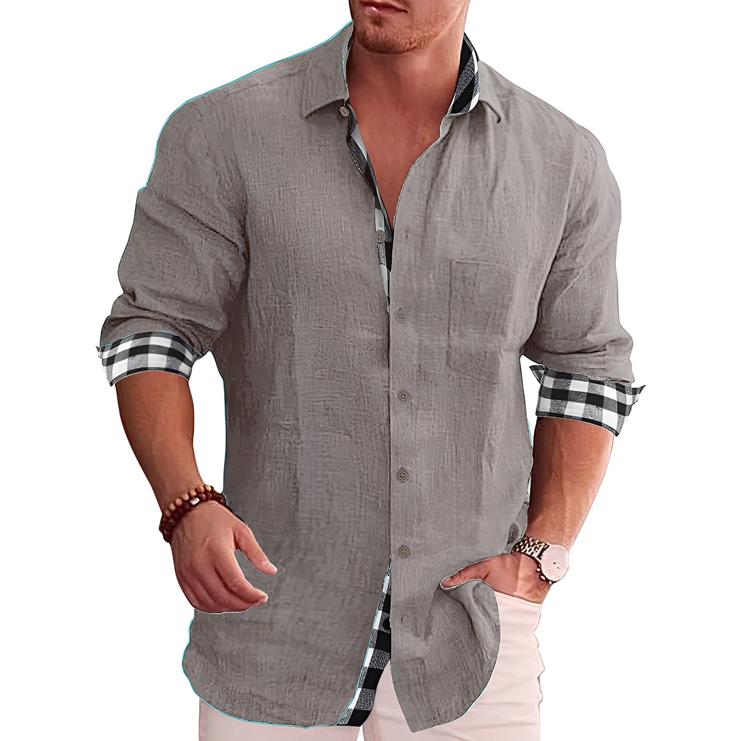 Ronald - Camicia uomo casual a quadri