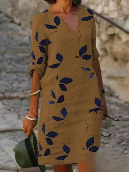 Carla - Abito Elegante a Stampa Floreale per uno Chic Casuale