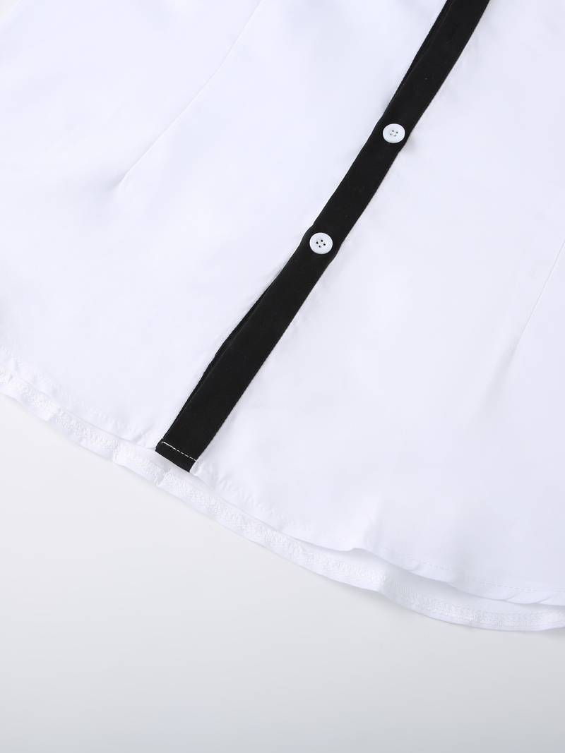 Tonie – Camicia Elegante con Contrasto dal Taglio Moderno