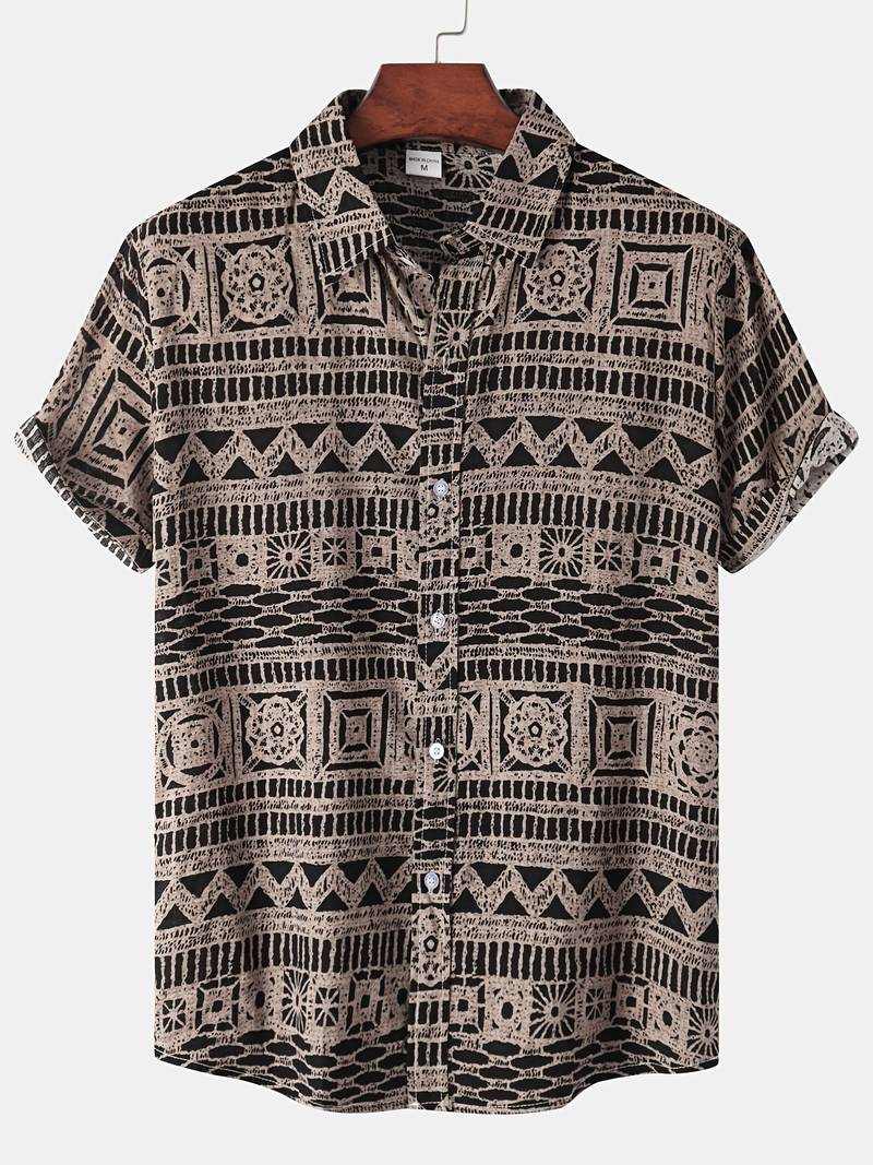Kenneth - Camicia Casual a Maniche Corte con Stile Fresco