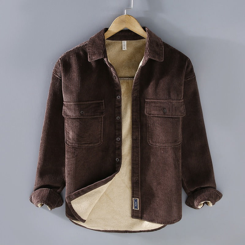 Callum – Camicia in Velluto a Coste Calda e Confortevole
