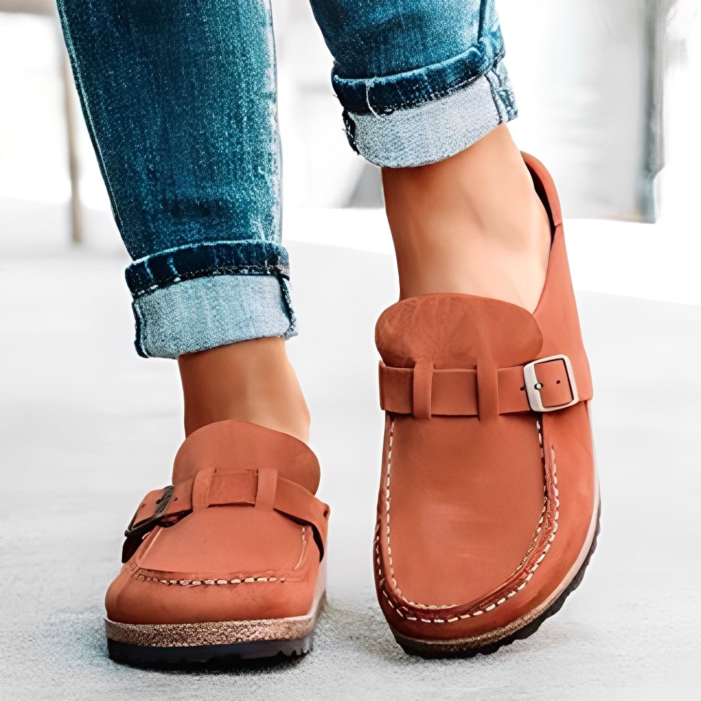 Briana - Comodi sandali slip-on con fibbia per donne