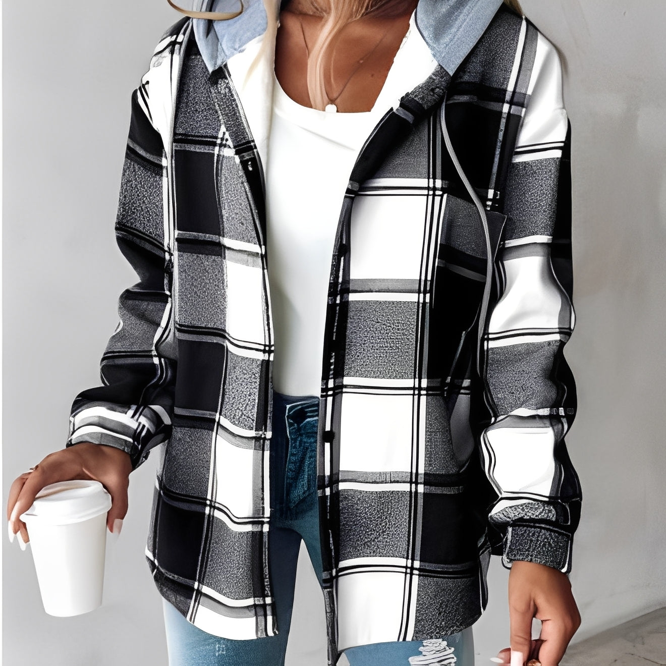 Briana - Giacca calda e casual con cappuccio per donne