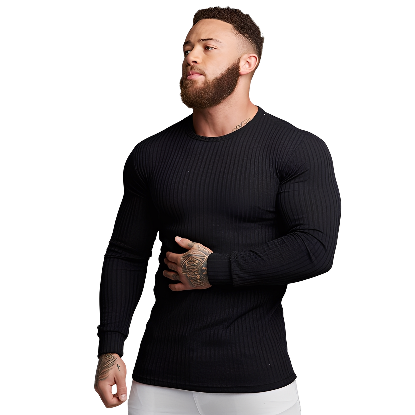 Wynne - Maglione semplice e aderente per uomo