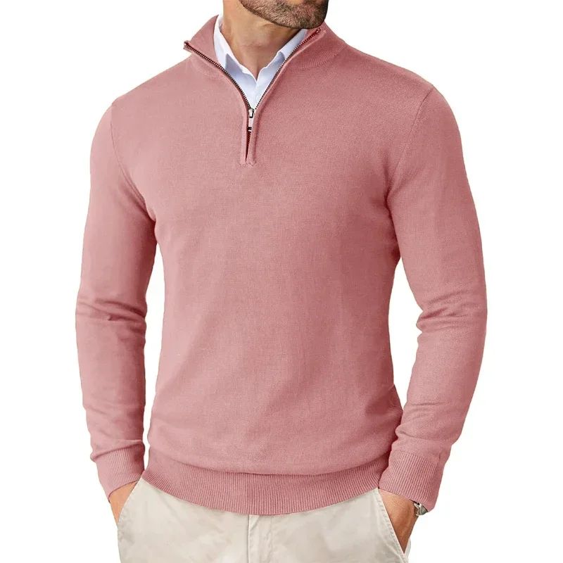 Bowen - Maglione Moderno con Zip per Uomo