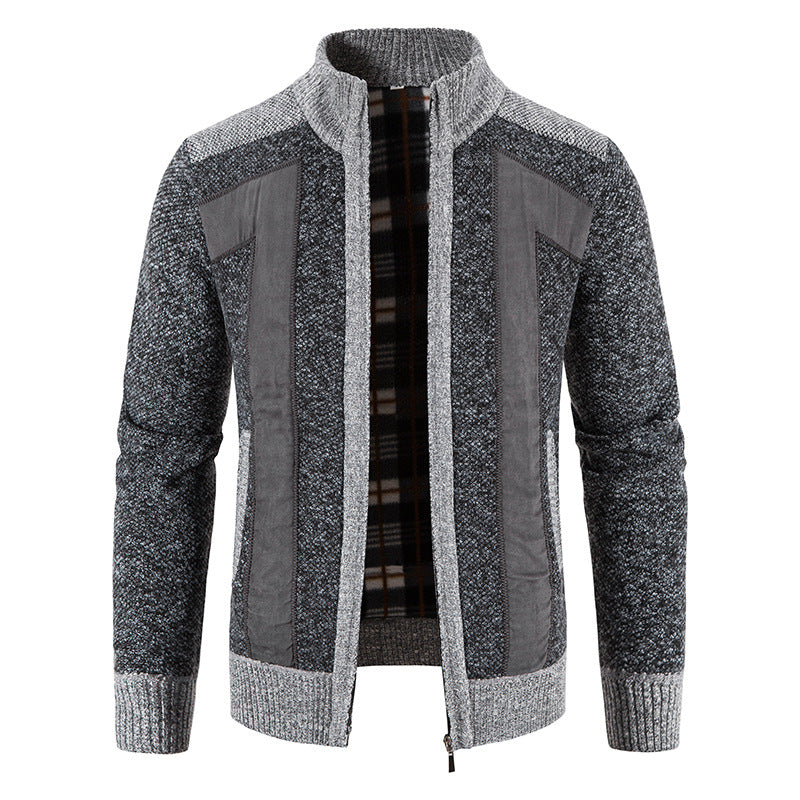 Domenic - Giacca casual con zip per uomini in pelliccia