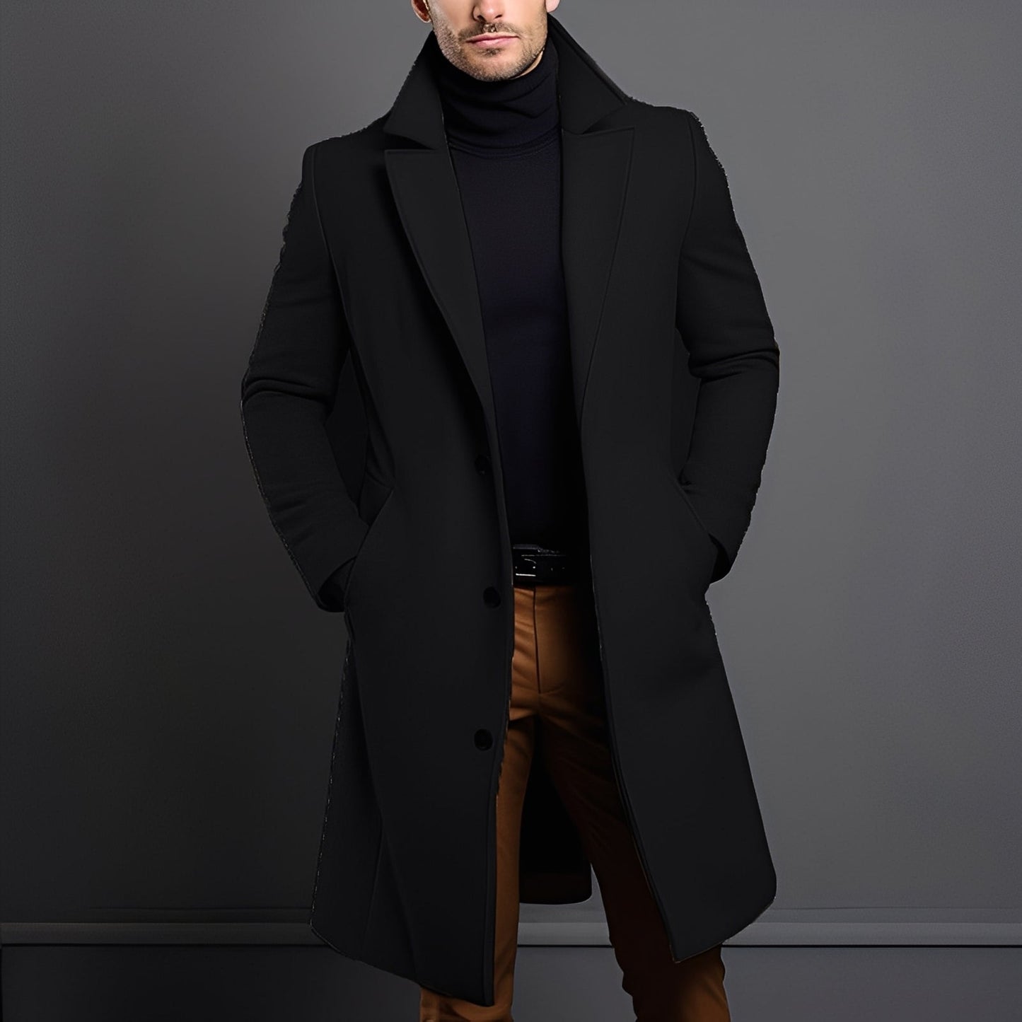 Clifton - Cappotto contemporaneo in lana per uomo