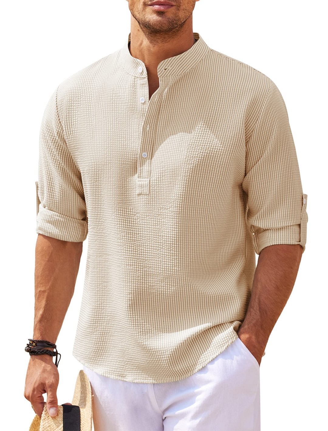 Cormac – Camicia di lino a maniche lunghe per uomo