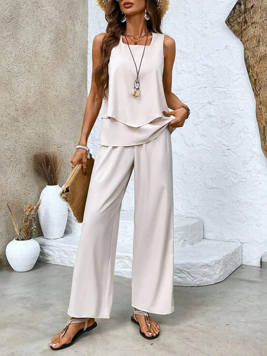 Malia - Elegante Completo Donna Senza Maniche