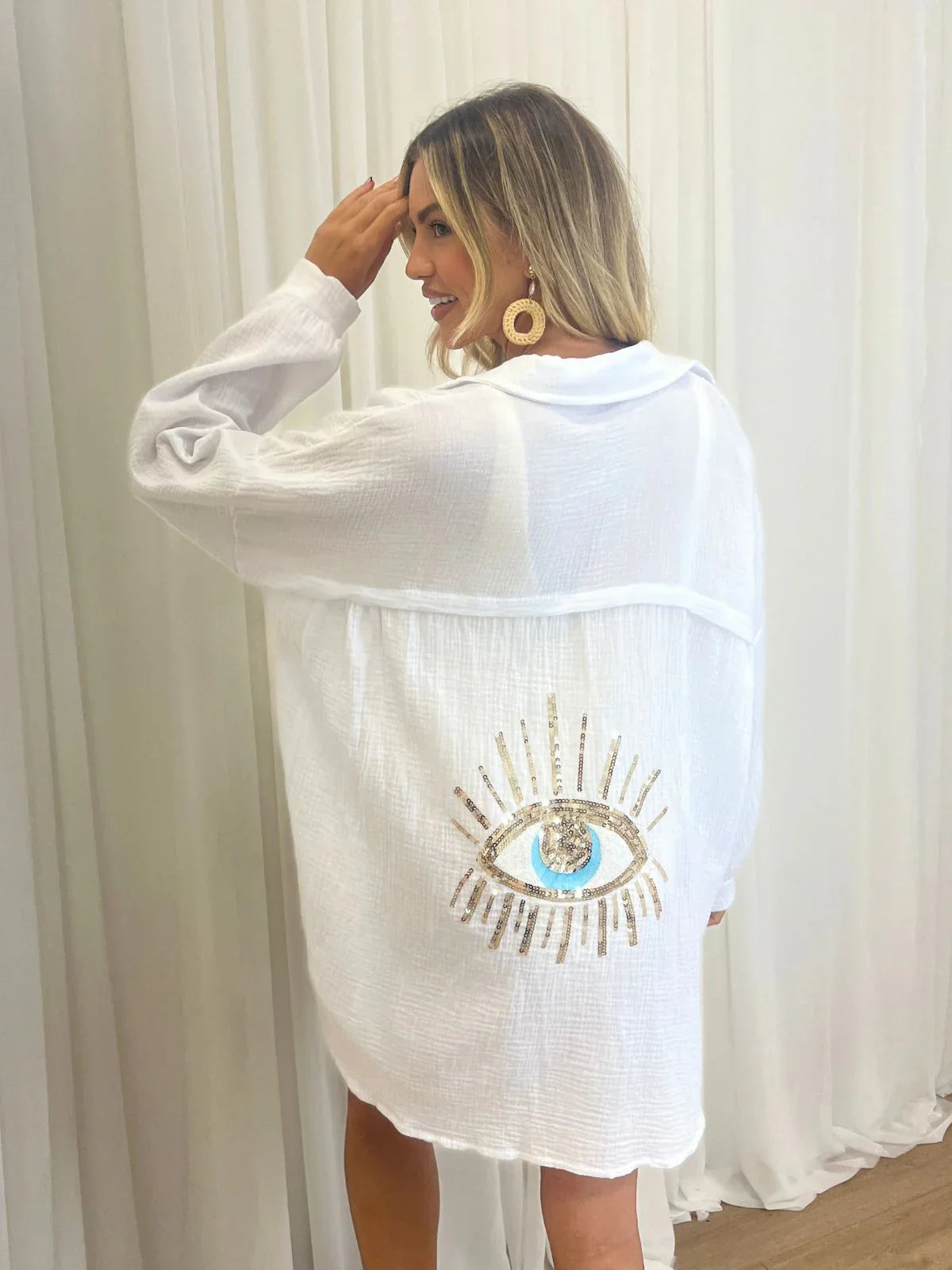 Giada – Kimono Ricamato Oversize