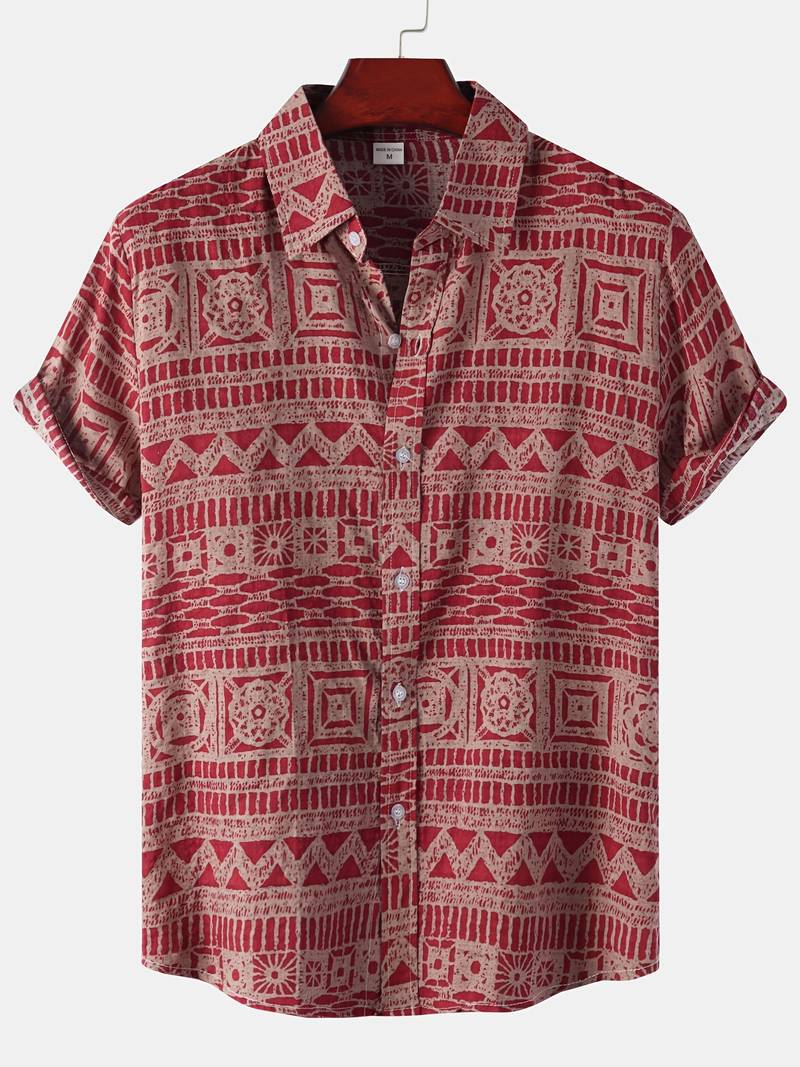 Kenneth - Camicia Casual a Maniche Corte con Stile Fresco