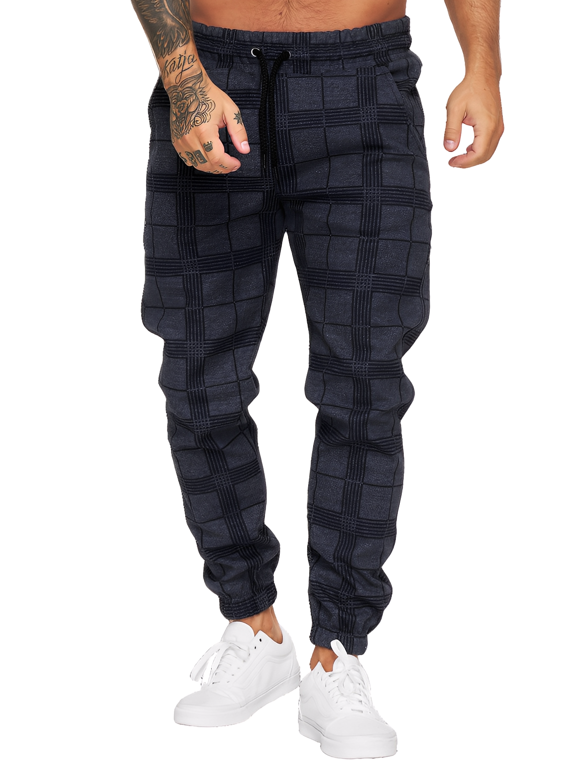 Colbert - Pantaloni a quadri comodi per uomo