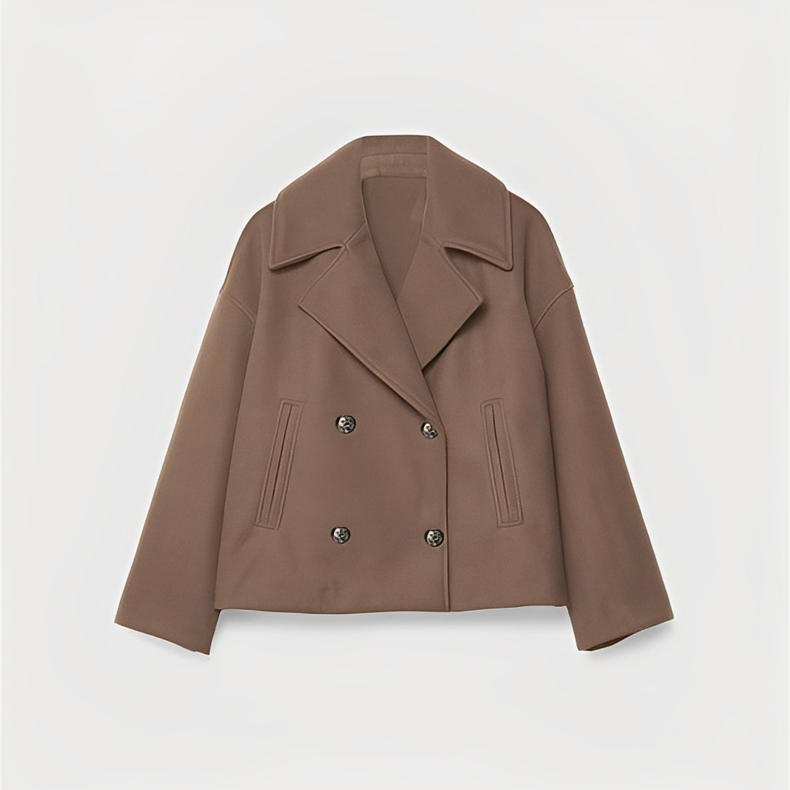 Abegail - Giacca corta casual e ampia da donna