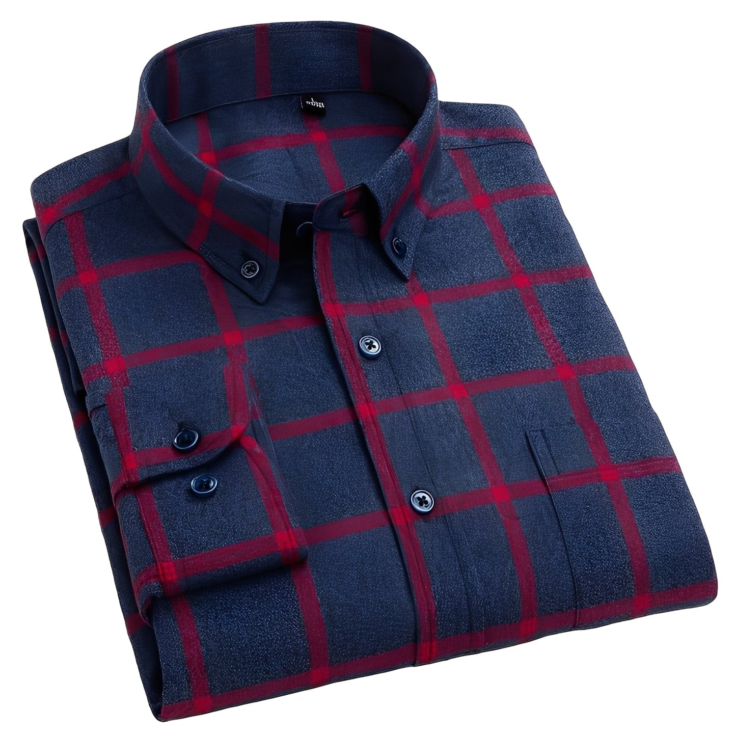Nikolas - Camicia da uomo a quadri casual in cotone